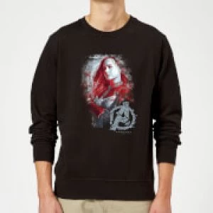 Avengers Endgame Captain Marvel Brushed Sweatshirt - Black - S