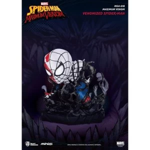 Marvel Maximum Venom Collection Mini Egg Attack Figure Venomized Spider-Man 8 cm