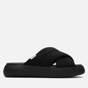 TOMS Womens Alpargata Mallow Crossover Vegan Sandals - Black - UK 5