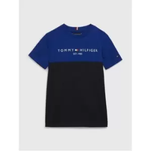 Tommy Hilfiger Essential Colorblock Tee S/S - Blue