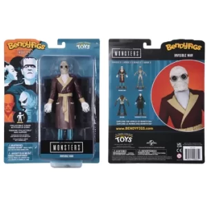 Noble Collection Universal Monsters The Invisible Man BendyFig 7.5" Action Figure