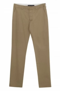 Mens French Connection Machine Gun Strech Slim Trousers Medium Brown