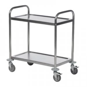 Slingsby Economy Stainless Steel 2-Shelf Trolley 375608