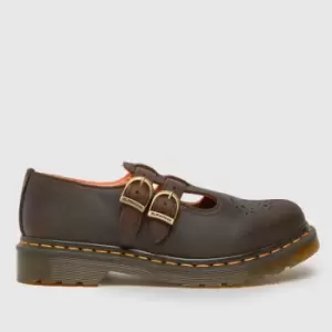 Dr Martens 8065 Mary Jane Flat Shoes In Brown