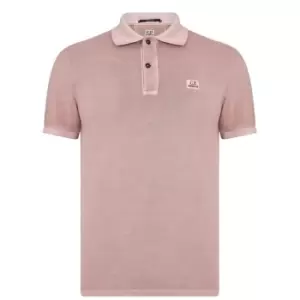 CP Company Resist Dye Polo Shirt - Brown