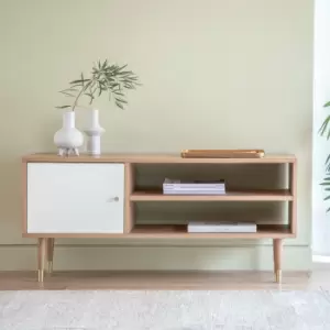 Newbury TV Stand, Oak Effect White