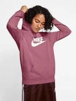 Nike Essential HBR Pullover Hoodie - Pink, Size S, Women