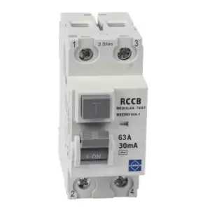 Lewden 63A 30mA 2 Pole Type A AC RCCB