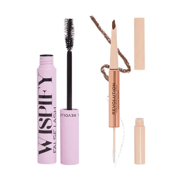 Makeup Revolution Wispify and Fluffy Brow Bundle (Various Shades) - Medium Brown