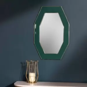 Paoletti Framed Octagonal Mirror Teal