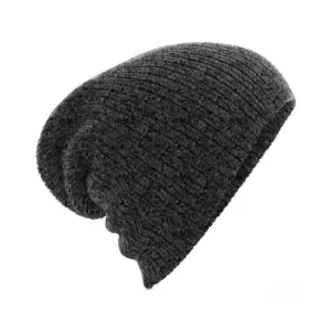 Beechfield Heavy Gauge Slouch Beanie (One Size) (Antique Grey)