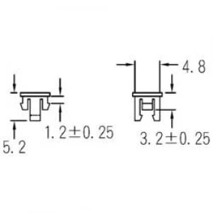 LED socket Polyamide 6.6 Suitable for LED 3mm Snap in fixing KS