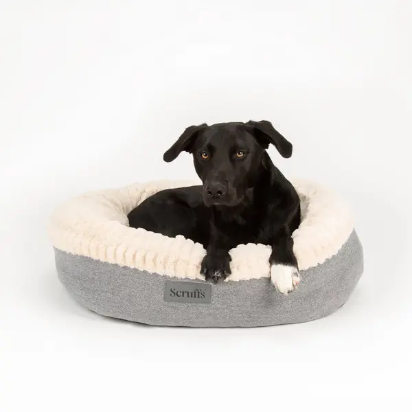 Scruffs Ellen Donut Pet Bed Light Grey