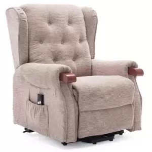 Harrogate Fabric Rise Recliner - Beige