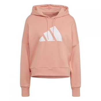 adidas Future Icons 3B Hoodie Womens - Ambiant Blush