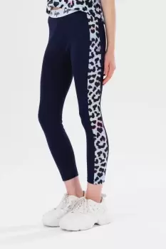 HYPE GIRLS NAVY ICE LEOPARD LEggINGS