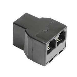 Hama Modular Splitter, 6p4c socket - 2 6p4c sockets