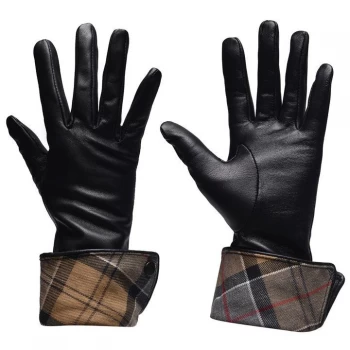 Barbour Lady Jane Leather Gloves - BLACK