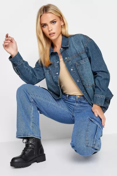 Petite Denim Shacket