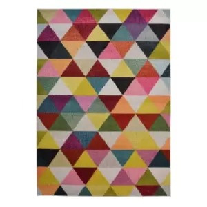 Melrose Textiles Homemaker Villa Multicoloured 120x170cm Geometric Rug