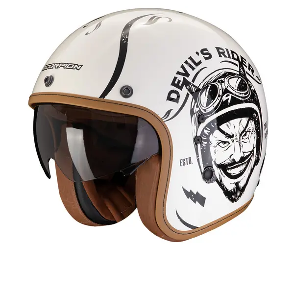 Scorpion Belfast Evo Romeo Cream Black Jet Helmet L