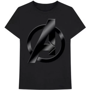 Marvel Comics - Avengers Logo Unisex Medium T-Shirt - Black