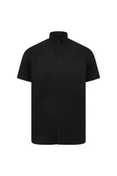 Modern Short Sleeve Slim Fit Oxford Shirt