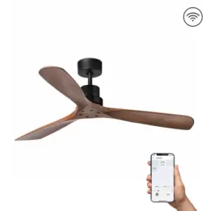 Faro Lantau Large Matt Black Ceiling Fan DC Smart, 6 Speed