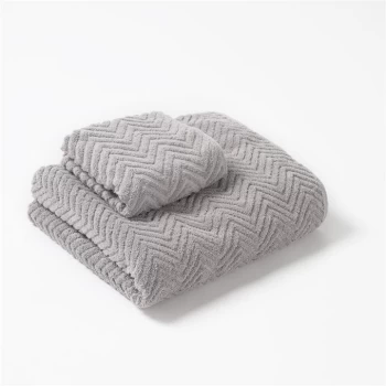 Jack Wills Chevron Towels Set - Grey