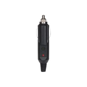 Maplin 12V Cigarette Lighter Plug with LED Power Indicator & Strain Relief