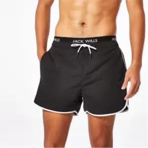 Jack Wills Pull On Woven Twill Shorts - Black