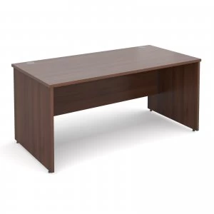 Maestro 25 PL Straight Desk 1600mm x 800mm - Walnut Panel Leg Design