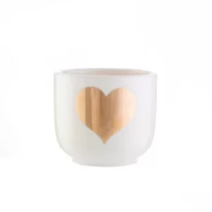 Sass & Belle Mini Gold Heart Planter