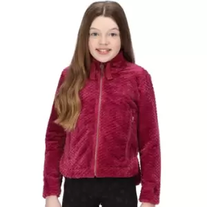 Regatta Girls Kazumi Ii Half Zip Fluffy Micro Fleece Jacket 5-6 Years - Chest 59-61cm (Height 110-116cm)