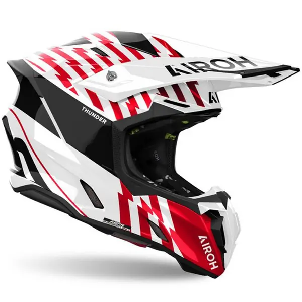 Airoh Twist 3 Thunder Red White Offroad Helmet L