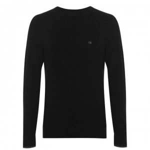 Calvin Klein Rib Crew Sweater - Black BEH