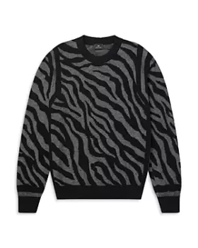 Ps Paul Smith Animal Print Pullover Crewneck Sweater