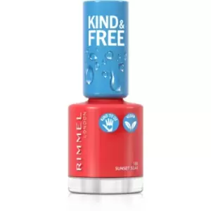 Rimmel Kind & Free Nail Polish Shade 155 Sunset Soar 8 ml