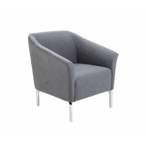 TC Office Tux Reception Armchair, Grey