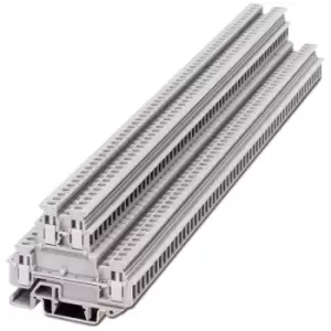 Phoenix Contact Non-Fuse DIN Rail Terminal, 24A, 500 V, Grey ,Screw Down Termination