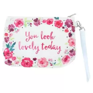 Something Different Floral Fusion Lovely Pouch Bag (One Size) (White)