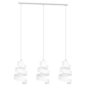 Emibig Saga White Bar Pendant Ceiling Light 3x E27