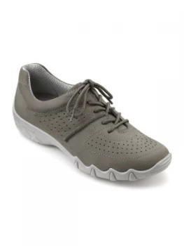 Hotter Hotter Vault Lace Up Trainer Duck Egg