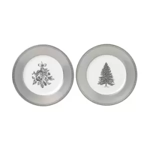 Wedgwood Winter White Plates 20cm Set of 2 - White