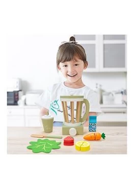 Teamson Kids Little Chef Frankfurt Wooden Blender Play Kitchen Accessories - Green