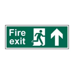 Fire Exit (Man Arrow Up) - Sav (300 x 100mm)