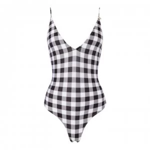 Guess Guess Womens Gingham Deep V Neckline - FW98