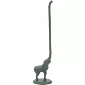 Premier Housewares - Fauna Grey Elephant Toilet Roll Holder with tail