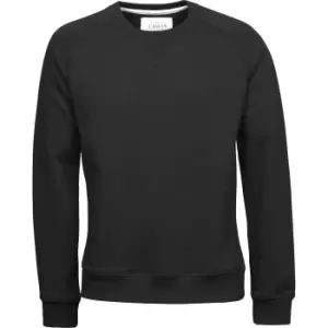 Tee Jays Mens Urban Raglan Sweatshirt (3XL) (Black)