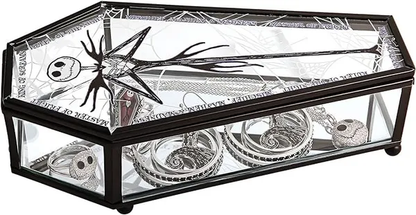 The Nightmare Before Christmas Jack jewellery tray Storage Box Black silver Onesize Women